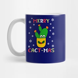 Merry Cact Mas - Opuntia Microdasys Cactus In Christmas Holly Pot Mug